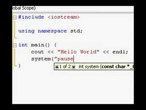 c++ tutorial 1: How to make a Win32 Console Application