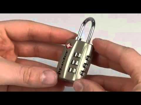 Master Lock 4680DBLK & 4680DNKL TSA-Accepted Combination Luggage Locks
