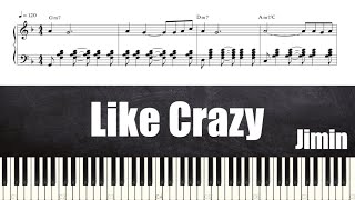 Download lagu Jimin (지민) of BTS - Like Crazy | Piano Tutorial | Sheet Music (피아노 악보) mp3