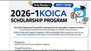 Download lagu HOW TO STUDY IN SOUTH KOREA UNDER KOICA SCHOLARSHIP. mp3