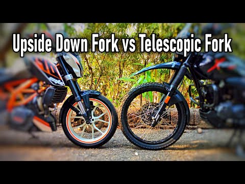 Upside Down Fork (USD) vs Conventional Telescopic Fork - Krrish - USD vs Telescopic