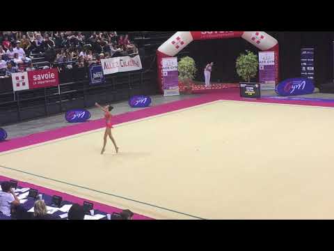 Manelle Inaho démo cerceau - France Chambéry 2018