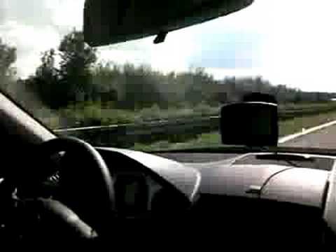 Driving on the German autobahn to Baba O'Riley