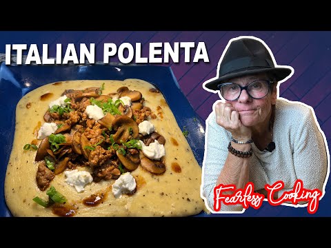 Italian Polenta Recipe || Sausage Mushroom || how to make polenta || polenta