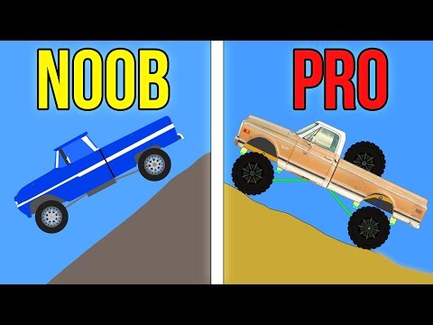 NOOB vs PRO - Phun Algodoo Off Road Challenge