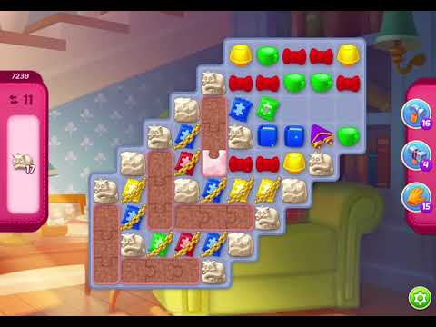 HomeScapes Level 7239 no boosters (13 moves)