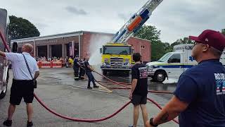 Roxbury ladder truck gets good soaking