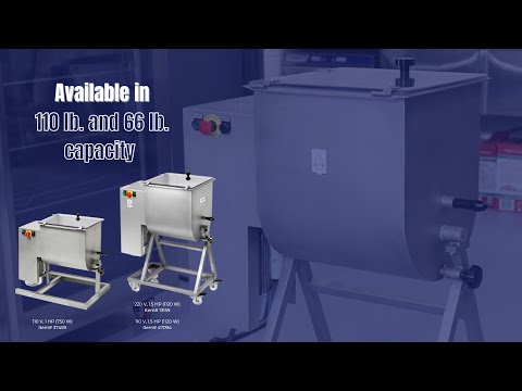 Video thumbnail for 66lb/30kg Heavy-Duty Electrical Meat Mixer with Single Mixing Arm – 110V, 1HP/750W