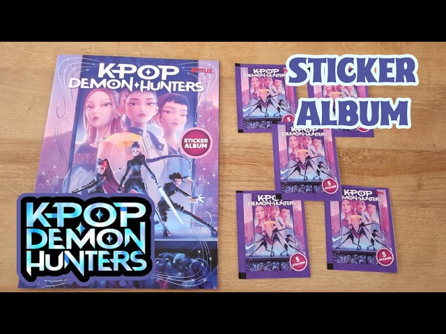 Vídeo relacionado con KPop Demon Hunters 40 sobres de figuritas, Offical Stickers Netflix