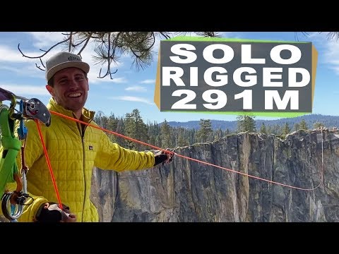 How I rigged a complex 291m highline in Yosemite BY MYSELF in 12 hours