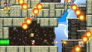 Superstar Road-6 Fire Bar Cliffs [New Super Mario Bros Wii U]