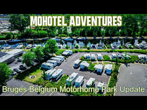 Bruges Belgium Motorhome Park Aire Camperpark July 2022