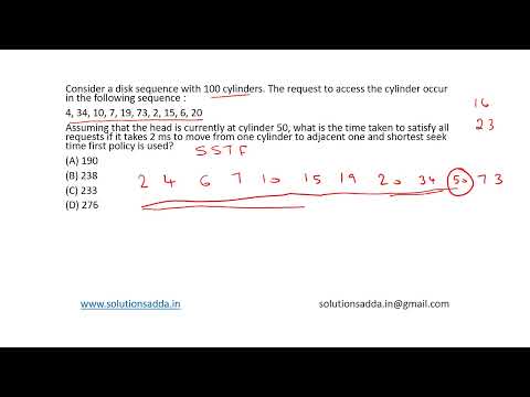 ISRO 2017 DEC | OS | DISK SCHEDULING | SSTF | SOLUTIONS ADDA | TEST SERIES | EXPLAINED BY ISRO AIR-1