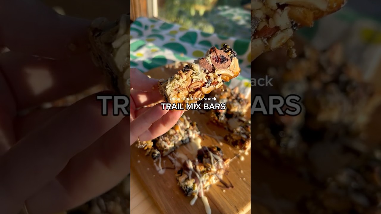 Homemade Trail Mix Bars