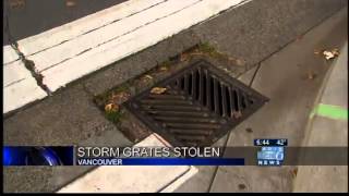 Storm grates stolen
