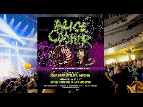 ALICE COOPER | FULL LIVE GIG | EDINBURGH 23.07.2025 | 4K HDR Widescreen Multi Cam | Rock Concert