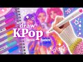 Drawing The Huntrix In My Style KPop Demon Hunters Rumi Zoey Mira Fan Art