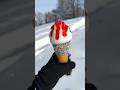 STRAWBERRIES SNOW ️ ️ Satisfying Snow Food Yummy Icecream Strawberry Viral Dessert