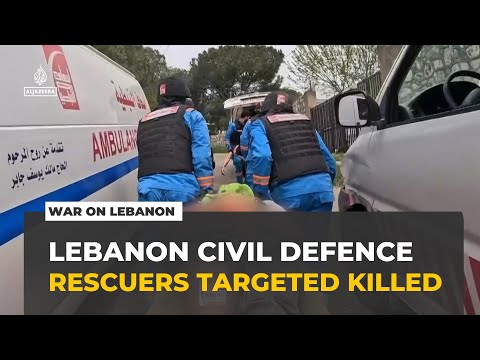 Lebanese civil defence workers killed: Israel targets rescuers trying to save lives
