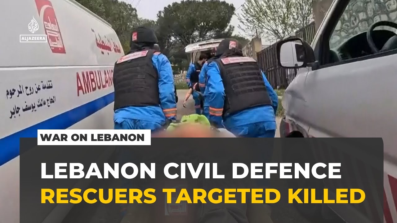 Lebanese civil defence workers killed: Israel targets rescuers trying to save lives