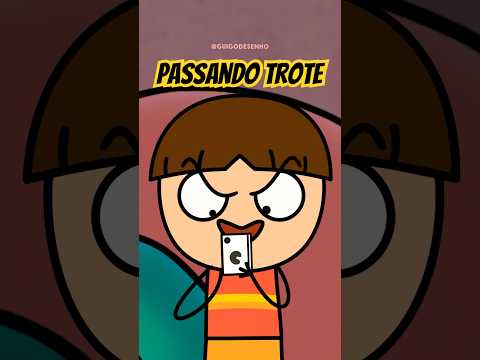 a arte de passar um trote 🤣 #humor #desenhoanimado #trote #animação #cartoon #piadasrapidas