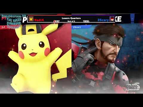 NadiA (Pikachu) vs. 2Scary (Snake) - Losers Quarters - Smashkatoon 54