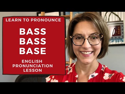 如何發BASS, BASS, & BASE的音 - 英語發音課程 (How to Pronounce BASS, BASS, & BASE -  English Pronunciation Lesson)
