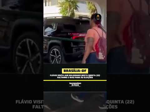 Flávio visita Jair Bolsonaro nesta quinta (22), faltando 3 dias para às eleições