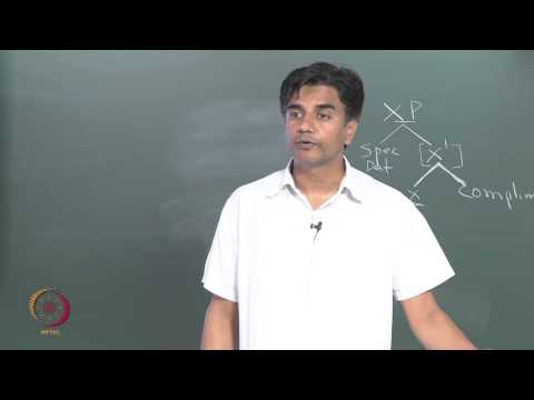 Mod-01 Lec-20 X-Bar Theory