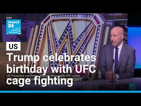 Donald Trump turns 80 and celebrates with UFC cage fighting on the White House lawn