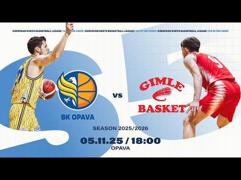 BK Opava v Gimle Basket | Nov 5, 2025, 6:00 PM | ENBLeague 2025/26