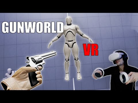This NEW VR Physics Game is WILD | GunWorld VR Gameplay