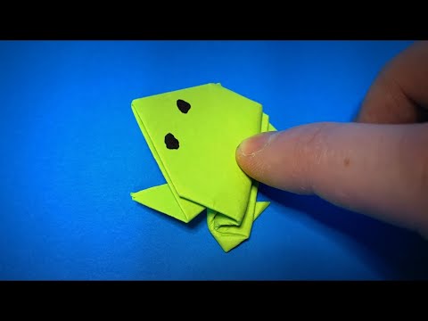 Origami Frosch | Wie man einen Papierfrosch macht, der springt