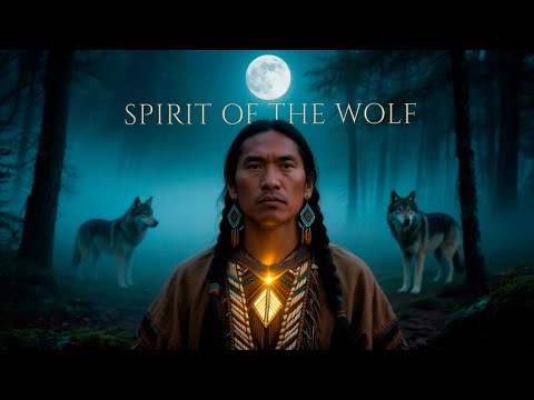 Spirit of the Wolf | Native American Spiritual Music | Spiritual Warrior Under the Full Moon