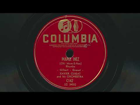 1940 XAVIER CUGAT Mama Inez - 78 RPM Record