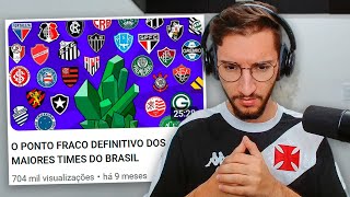 O PONTO FRACO DEFINITIVO DOS MAIORES TIMES DO BRASIL