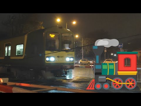 DART Train number 8613 - Merrion Gates railroad crossing