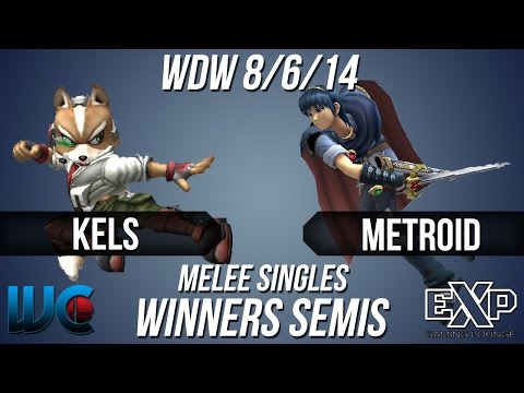 WDW 8/6/14 - Kels (Fox) vs. Metroid (Marth) Melee Singles Winner's Semis