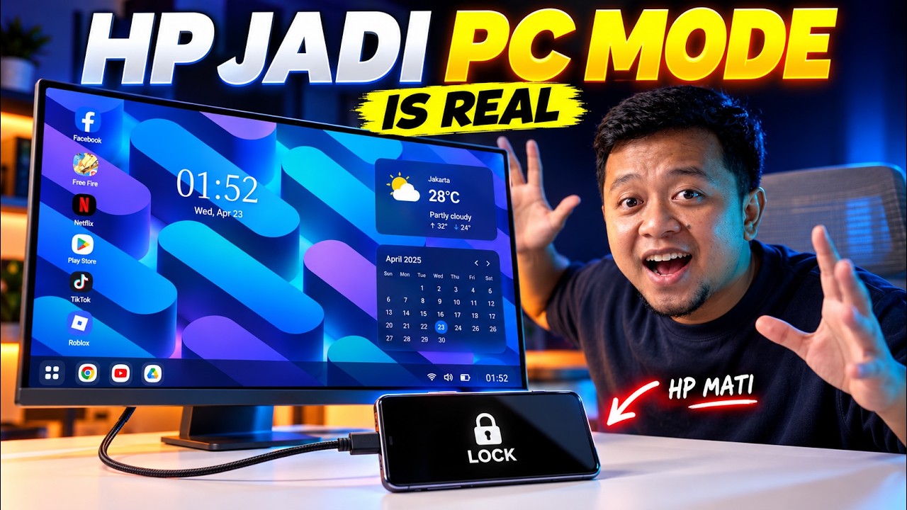 BY BYE SAMSUNG DEX! Ubah HP JADI PC Mode Tanpa Samsung DEX GRATIS!