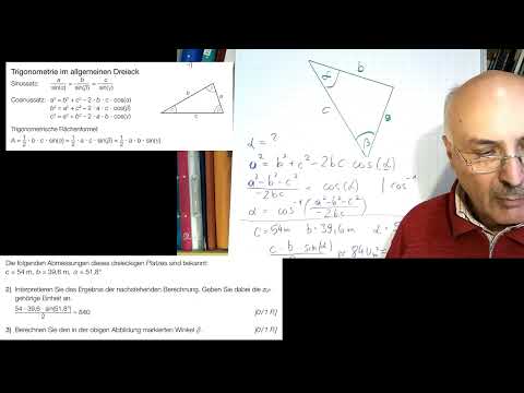 Mathematik Matura BRP Sept 22 Trigonometrie beim GRAZBACH 8a