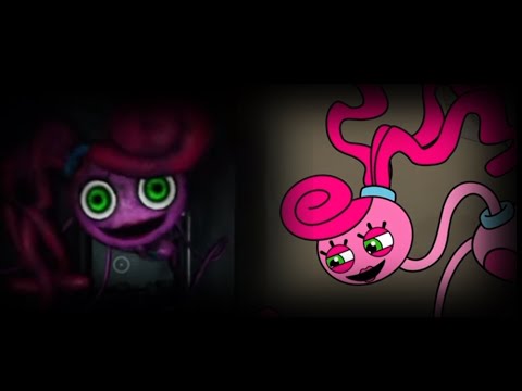 Mommy long legs want to play hide and seek /real vs cartoon