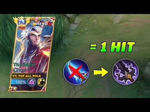 INSANE ONE SHOT DAMAGE BUILD - BEST BUILD AND EMBLEM CHOU ONE HIT