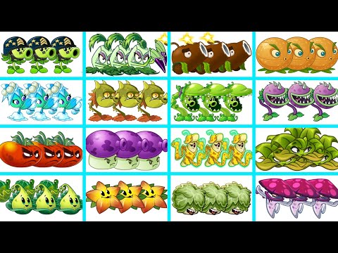 Random 20 Team 3 Plants Battlez Which Team Plant Will Win? - PvZ 2 Team Plants #pvz2