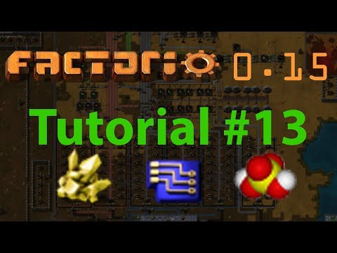 Factorio Tutorial #13 - Acid, batteries, blue circuits