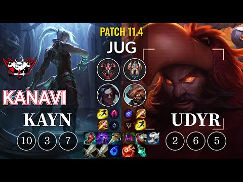 JDG Kanavi Kayn vs Udyr Jungle - KR Patch 11.4