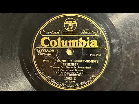 Where The Sweet Forget-Me-Nots Remember - Merle Johnston And His Ceco Couriers - Columbia 1968-D