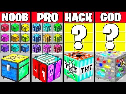 Minecraft Battle: MULTI BLOCK CRAFTING CHALLENGE - NOOB vs PRO vs HACKER vs GOD ~ Funny Animation