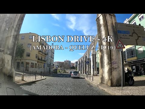 Lisbon Drive 4K - Driving in Lisbon throughout Amadora and Queluz 2023, Portugal [4k Ultra HD]