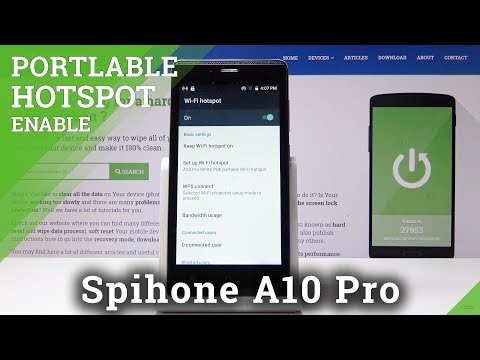 How to Activate Portable Hotspot in Spiphone A10 Pro - Network Sharing