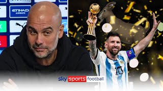 Download lagu Pep Guardiola's thoughts on whether Messi is the Greatest of All-Time 👀 mp3